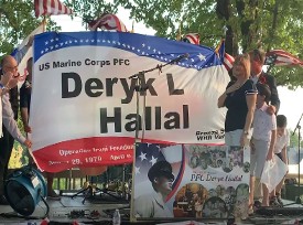 Speration Set Sail honoring PFC Deryk L Hallal family
