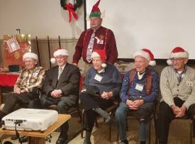 World War II Round table Christmas Party