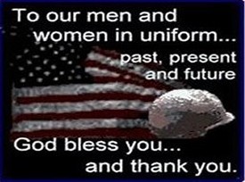 Thank You to our men and women in uniform