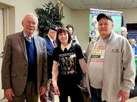 Senator Sandlin, Heather Harvey & Don Hawkins at Jill's Vietnam Veterans Day event